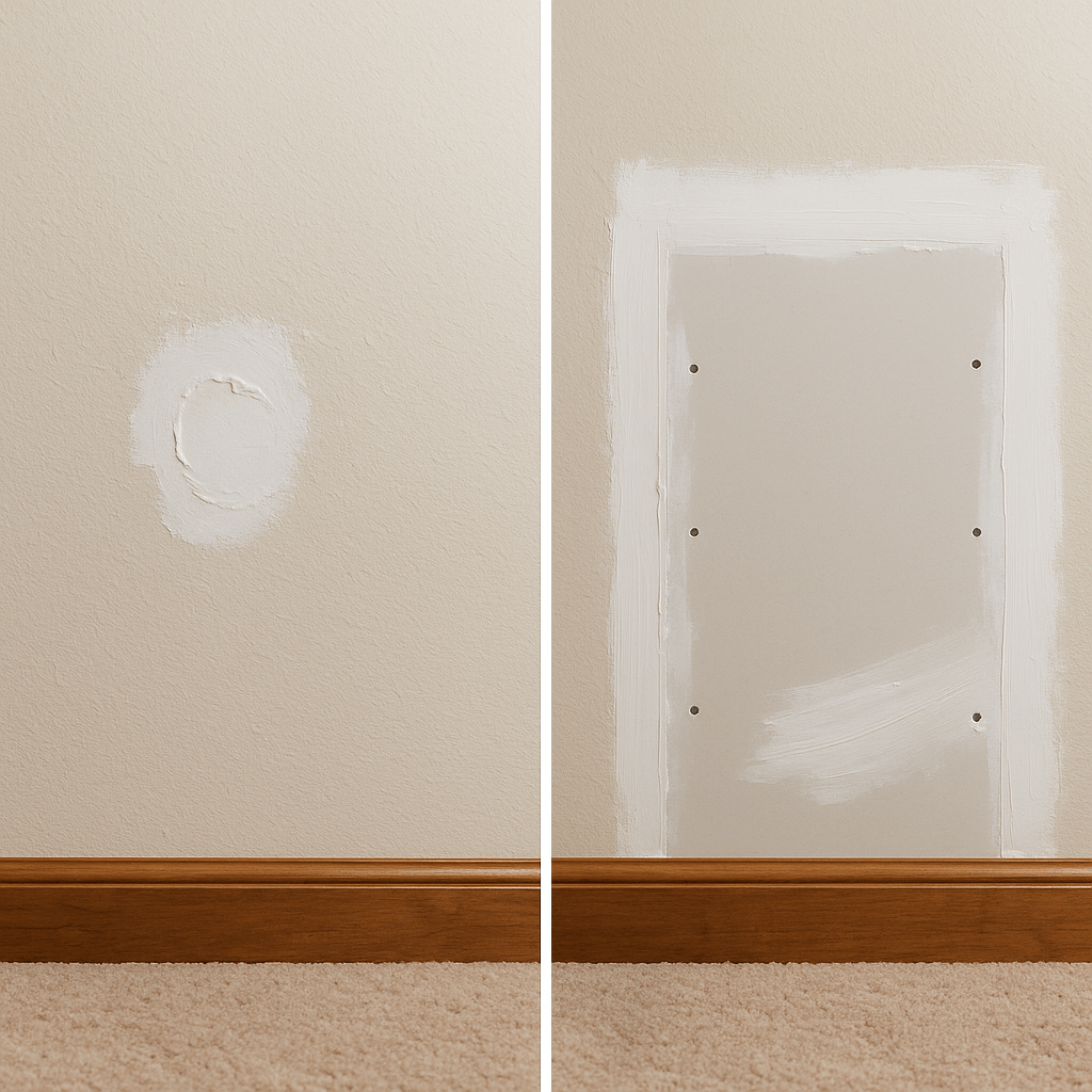 The Difference Between Drywall Patching And Full Replacement